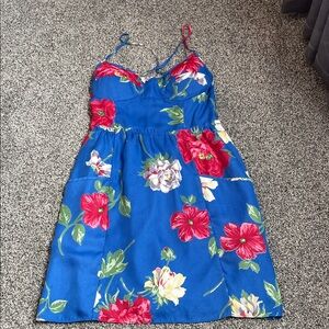 American Eagle Outfitters Blue Floral Dress